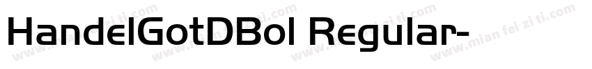 HandelGotDBol Regular字体转换